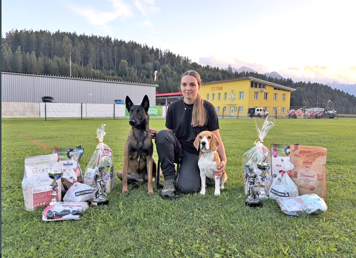 Miriam Pichler won two state championship titles with her dogs.