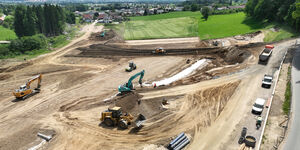 Wurzelwerkstatt, Baustelle