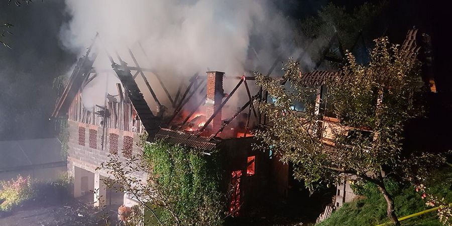 Haus, Feuer, Feuerwehr, Lavanttal, Unterkärntner